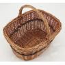 Basket in buff willow 