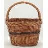 Basket in buff willow 