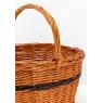 Basket in buff willow 