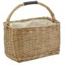 Panier en osier buff marron