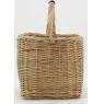 Panier en osier buff marron