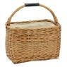 Panier en osier buff marron