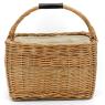 Panier en osier buff marron