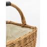 Panier en osier buff marron