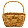 Shopping basket in rattan