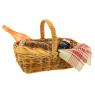 Shopping basket in rattan