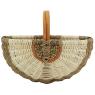 Panier en jonc et rotin