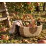 Panier en jonc et rotin