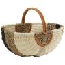 Panier en jonc et rotin
