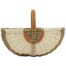 Panier en jonc et rotin
