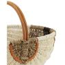Panier en jonc et rotin