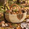 Panier en jonc et rotin
