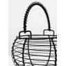 Panier en métal noir