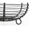 Panier en métal noir
