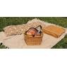 Natural willow picnic basket