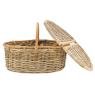 Oval rattan picnic baskets
