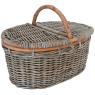 Oval rattan picnic baskets
