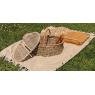 Oval rattan picnic baskets