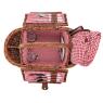 Natural willow picnic basket Vichy