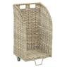 Pulut rattan log trolley 