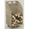 Pulut rattan log trolley 