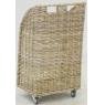 Pulut rattan log trolley