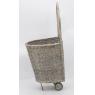 Grey stained willow log basket 