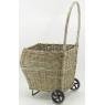 Log basket in rattan