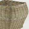 Log basket in rattan