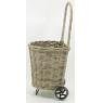 Log basket in rattan