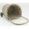 Log basket in rattan