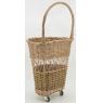 Buff willow trolley basket