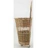 Buff willow trolley basket