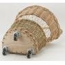 Buff willow trolley basket