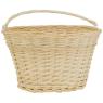 Panier à vélo en osier blanc