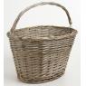 Grey willow bike basket