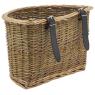 Bicycle basket in buff willow