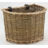 Bicycle basket in buff willow