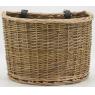 Bicycle basket in buff willow