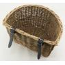 Bicycle basket in buff willow