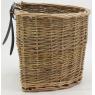 Bicycle basket in buff willow