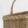 Bicycle basket in buff willow