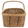 Bicycle basket in buff willow
