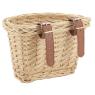 Bicycle basket in wicker