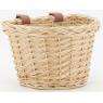 Bicycle basket in wicker