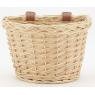 Bicycle basket in wicker