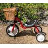 Bicycle basket in wicker