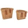 Bicycle basket in wicker