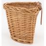 Bicycle basket in wicker