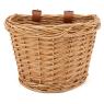 Bicycle basket in wicker